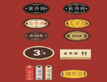 会同门牌设计制作三要素。